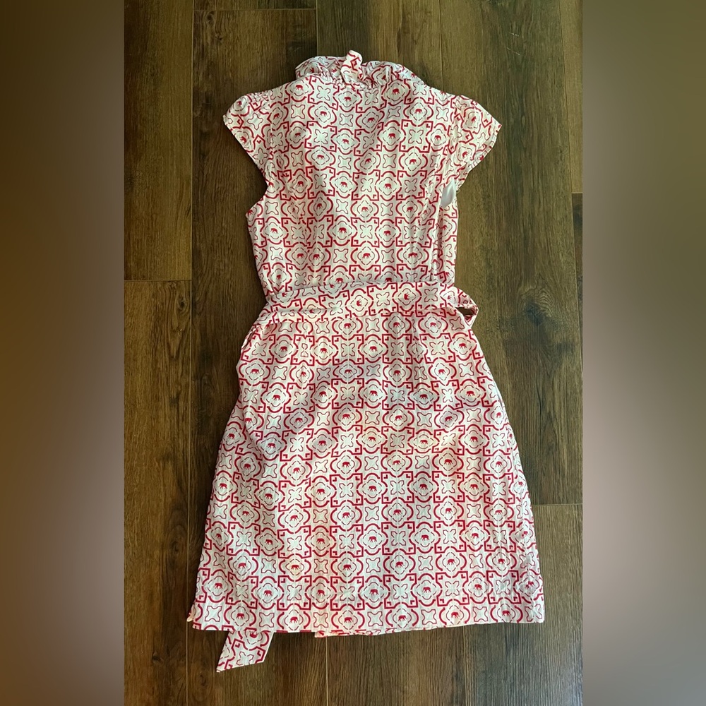 Elizabeth McKay Red and White Printed Mini Dress - Picture 9 of 11